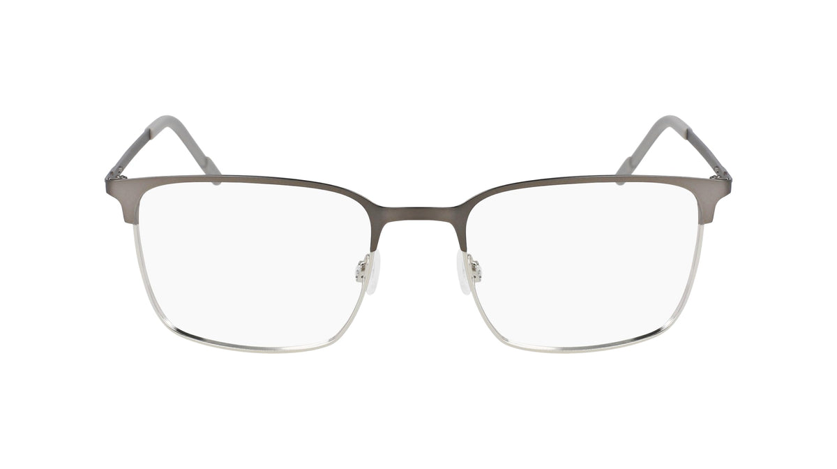 Eyeglasses E 1140 072 Matte Gunmetal/Silver by Flexon – 54/20/145, Matte Gunmetal/Silver, Model E1140