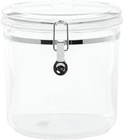 HUBERT Clear Plastic Canister 152 Oz - 8"Dia x 8"H