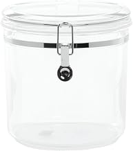 HUBERT Clear Plastic Canister 152 Oz - 8"Dia x 8"H