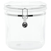 Clear Plastic Canister 152 Oz - 8"Dia x 8"H by HUBERT – 152.0 ounces, Plastic, Clear, Model X530K-003