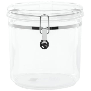 Clear Plastic Canister 152 Oz - 8"Dia x 8"H by HUBERT – 152.0 ounces, Plastic, Clear, Model X530K-003