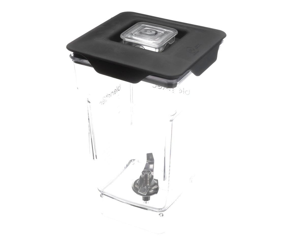 4 Sided Jar W/Vented Lid by Blendtec – 9.6 x 7 x 6.9 inches, 32.0 fluid_ounces, Plastic, Clear, Model 40-609-60