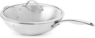 HENCKELS Aragon 12.5-inch Stainless Steel Wok with Lid