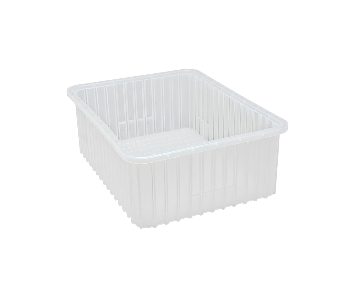 QUANTUM STORAGE SYSTEMS Clear / 23" L x 18" W x 8" H / Industrial Open Storage Bins