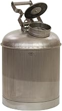 Eagle 1325 Stainless Steel 316 Disposal Safety Can, 5 Gallon Capacity, Silver