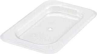 Winco Clear Ninth Size Solid Food Pan Cover | Dishwasher safe, BPA-free, Secure seal, Foodservice, Great for Steam Tables, Buffets and Food Preparation