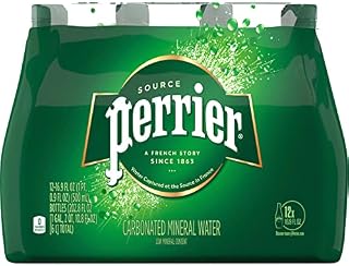 Perrier Sparkling Water, Plastic Water Bottles, 16.9 Fl Oz (Pack of 12)