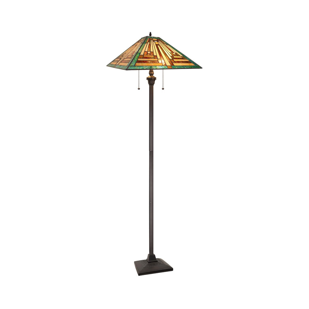 CH3T118GM18-FL2 Floor Lamp by Chloe Lighting – exact color of each glass piece may vary due to each piece being hand crafted