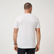Mens Perfect Plan Tee by TravisMathew – Small, Cotton Blend, White, Model A42242