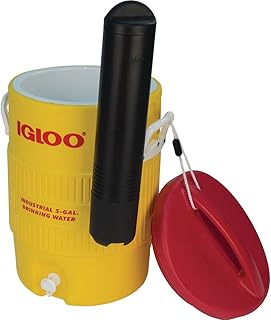 Igloo 400 Series 5-Gallon Beverage Cooler with Cup Dispenser - Maintains Ice for 3 Days in 90°F