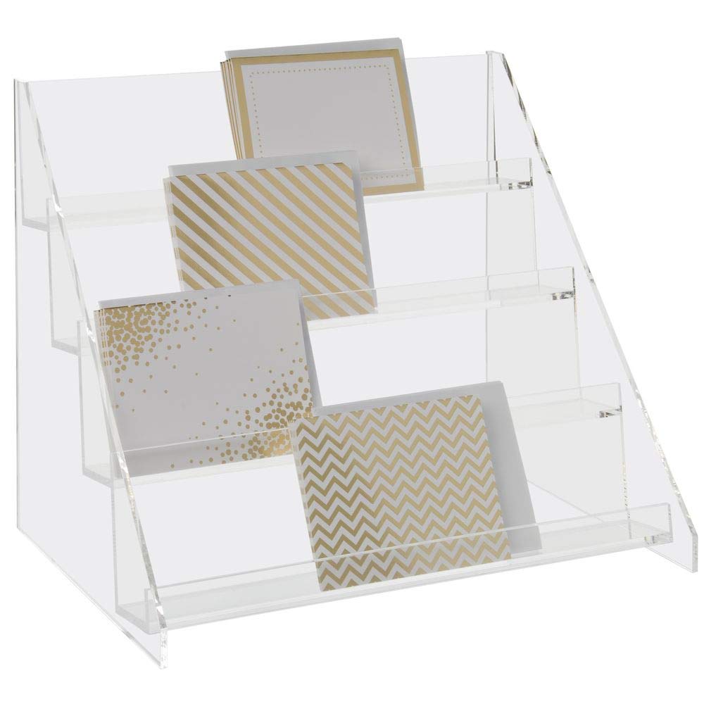 4 Tier Acrylic Step Display by HUBERT – Model 1216