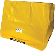 ENPAC Tarp Cover for 4-Drum Poly Slim-Line, Protects from Elements, Durable, Chemically Resistant, Bungee Strap