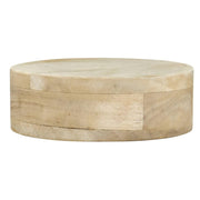 Round Mango Wood Riser - 6" Dia x 2" H by HUBERT – Wood, Natural