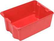 Molded Fiberglass Nest and Stack Tote 780608-5280 - 25-1/4" x 18" x10" by MFG Tray – Polyester, Red, Pack of 5, Model 7806085280