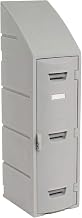 Box Locker for Double Tier by Remco Plastics – Plastic, Grey, Model 015801236001027