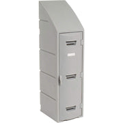 Box Locker for Double Tier by Remco Plastics – Plastic, Grey, Model 015801236001027