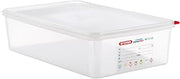 Araven Airtight Container, Food Pan with Lid for Storage in Kitchen and Restaurant, Full Size 4" Deep, 6 Count, Clear