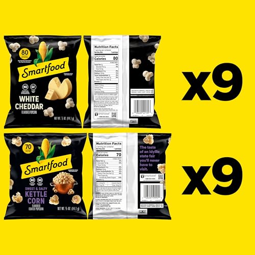 Smartfood Variety Pack / 0.5 Ounce (Pack of 18) / 1 Popped