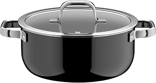 WMF Fusiontec Mineral Pro 0518635290 Stewing Pot Lid 24 cm Durable Scratch-Resistant Material Induction Cooking Pot Suitable for All Hobs Made in Germany Black