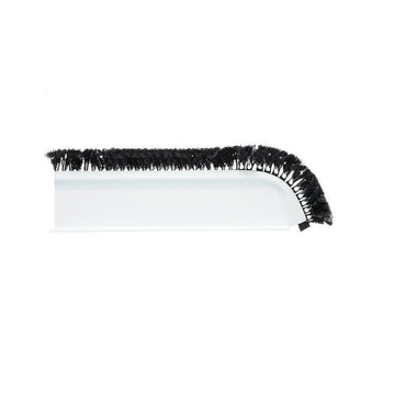 Shelf Divider Angled T-Shape White with Black Parsley- 16" L x 3 1/2 H by CLARTEC CORP – Plastic, White, Model DC2-14/C1-BLK