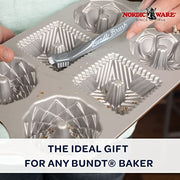 Nordic Ware Gray / Bavarian + Cleaning Tool / 10-Cup Bundt Pans