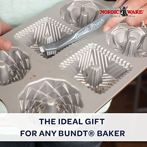 Nordic Ware Gray / Bavarian + Cleaning Tool / 10-Cup Bundt Pans