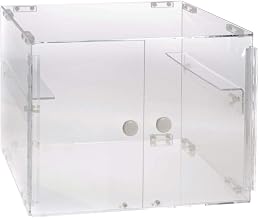 HUBERT Stackable Countertop Display Case 2-Tier Rectangular Clear Acrylic - 19" L x 15 1/4 W x 14 1/2 H