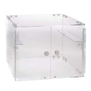Stackable Countertop Display Case 2-Tier Rectangular Clear Acrylic - 19" L x 15 1/4 W x 14 1/2 H by HUBERT – Plastic, Clear, Model 191538024894
