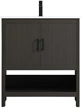 Elegant Kitchen and Bath Ira 30" Single Bathroom Vanity in Mocha Brown