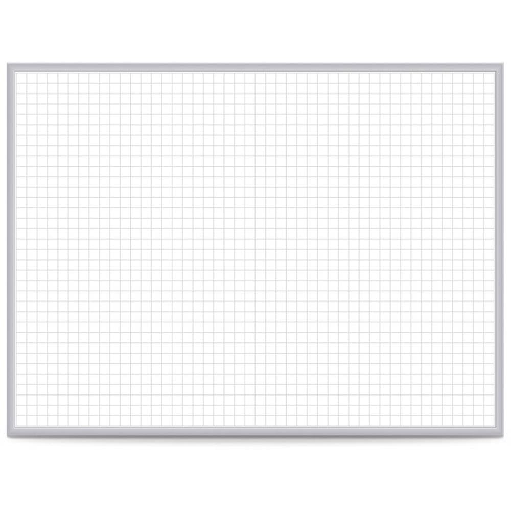 Ghent Magnetic / 36"W x 24"H / 1 Inch Grid Dry Erase Boards