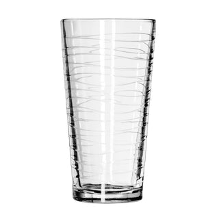 Glassware Casual Cooler Waves Duratuff Glass by Libbey – 12 Count (Pack of 1), 20.0 ounces, Glass, Clear, Pack of 12
