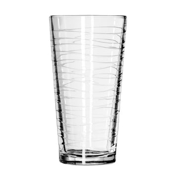 Glassware Casual Cooler Waves Duratuff Glass by Libbey – 12 Count (Pack of 1), 20.0 ounces, Glass, Clear, Pack of 12