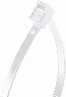 Gardner Bender 45-311SC Nylon Self-Cutting Cable Tie, 11 inch, 50 lb. Tensile, Twist-Off Tail, Zip Tie, 20 Pk., Natural White