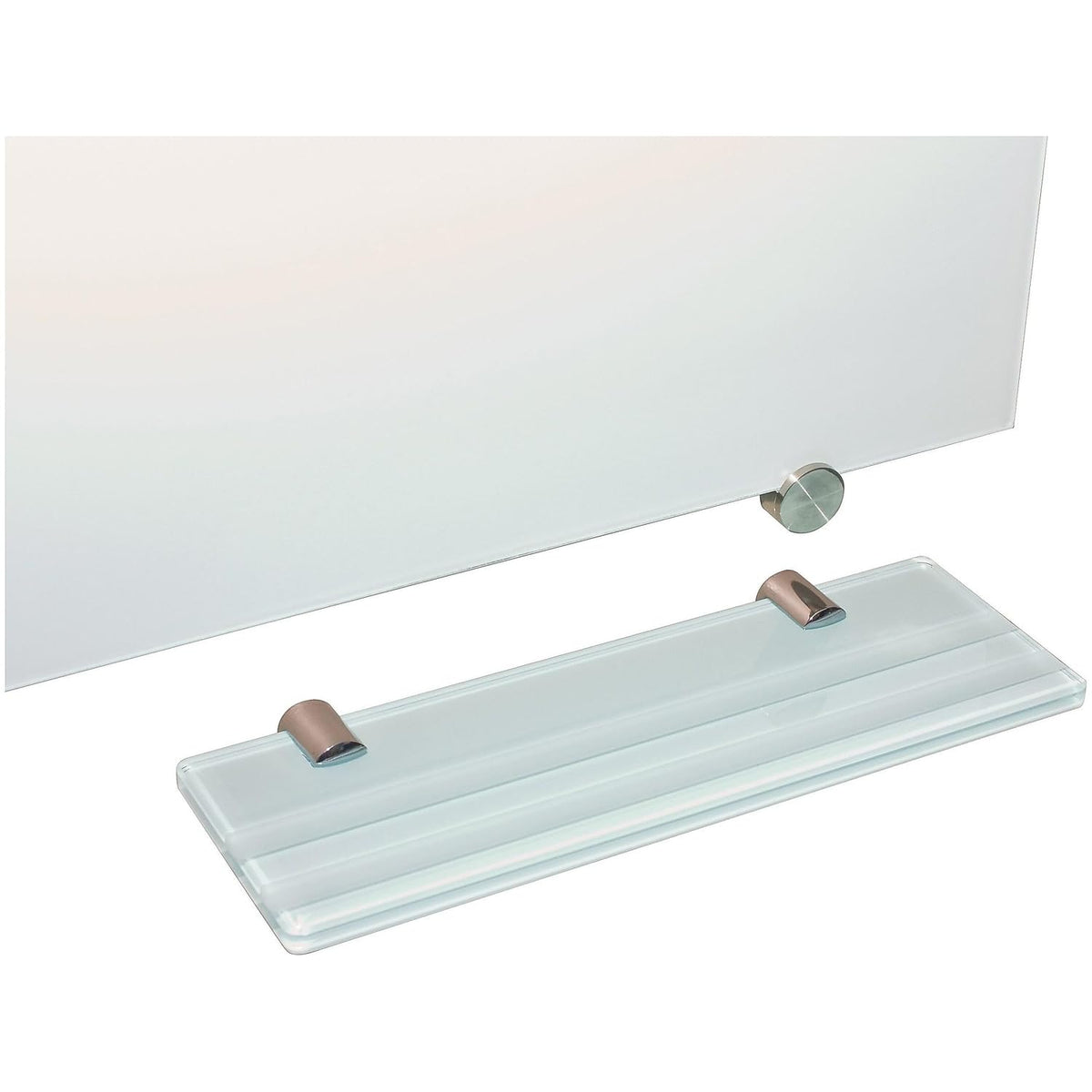 Visionary Glass Dry-Erase Whiteboard by Best-Rite – 40"W x 2"H, Multi, Glossy White, Model 83844