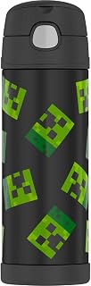 THERMOS FUNTAINER Water Bottle with Spout, 16oz, Minecraft