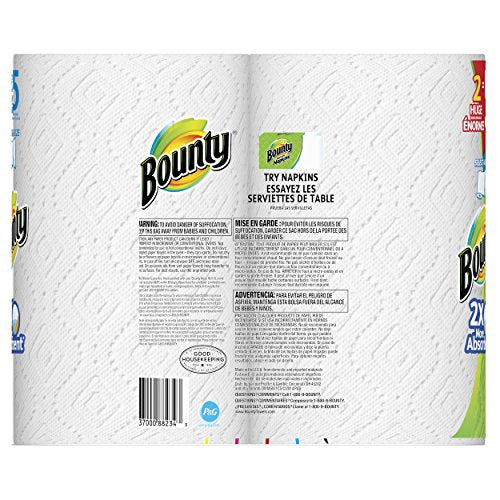 Bounty White / 1 / 2 Count (Pack of 1) Paper Towels