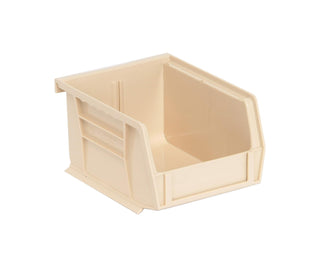 Quantum Storage QUS210 Ultra Stack and Hang Bins - 5-3/8” x 4-1/8” x 3” - 24 Pack by QUANTUM STORAGE SYSTEMS – Polypropylene (PP), Ivory, Pack of 24, Model QUS210IV