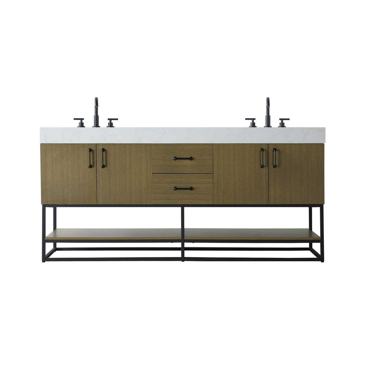 Caroline Bathroom Vanity Chestnut Brown by Lighting Design – Wood, Chestnut Brown, Model VF29272DMCB