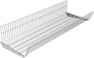 Lozier Continuous Wire Basket Unit 4' W x 22" D CHR Charcoal