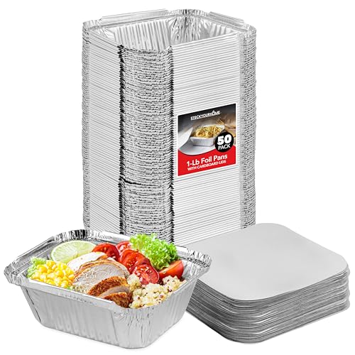 Stock Your Home 1 lb / 50 Pack / Silver Food Jars & Canisters