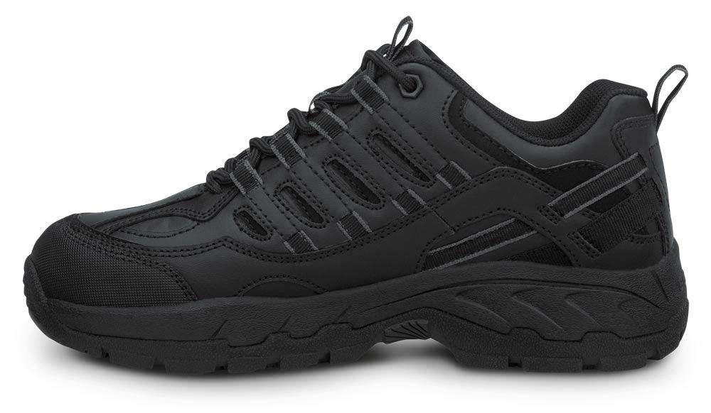 Mens Black MaxTrax Soft Toe SRO Athletic 10.0 EW by SR Max – 10 X-Wide, fabric-and-leather, Black, Model Carbondale