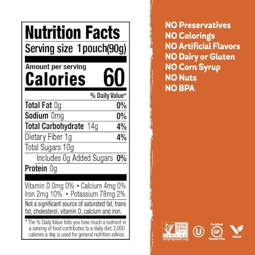 Buddy Fruits Mango, Banana & Passion Fruit / 3.2 Ounce (Pack of 12) / 1 Applesauce
