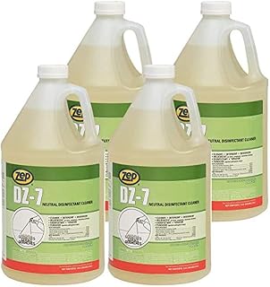 Zep DZ-7 Neutral Disinfectant Cleaner - 1 Gallon (Case of 4)