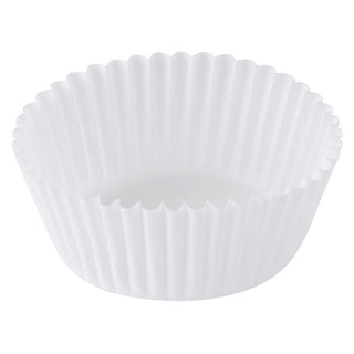 53-34000 3 1/2 inch Fluted-Bakery Fluted Bake Cup - Bottom Width 1-5/8 inch x Wall Height 15/16 inch by Hoffmaster – Paper, White, Model 610010