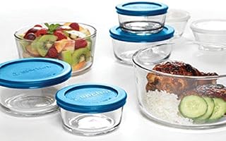 Anchor Hocking 10669 Glass Food Storage Set, 16 Piece