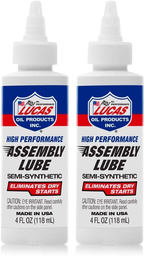 Assembly Lube - 4 oz by Lucas Oil – 4 Ounce (Pack of 2), Plastic, Pack of 2, Model 10152