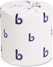 Boardwalk 6155 Two-Ply Toilet Tissue, White, 4 1/2 x 4 1/2 Sheet, 500 Sheets/Roll, 96 Rolls/CT