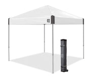 Ambassador Instant Pop Up Canopy Tent by E-Z UP – 10'x10', Steel and fabric, White Slate