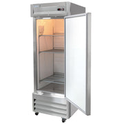 29" One Section Reach In Refrigerator - (1) Right Hinge Solid Door by MOTAK – 30.31x27.17x83.27, In Description, Check Images, Model MSD-1DR-BAL-19-X