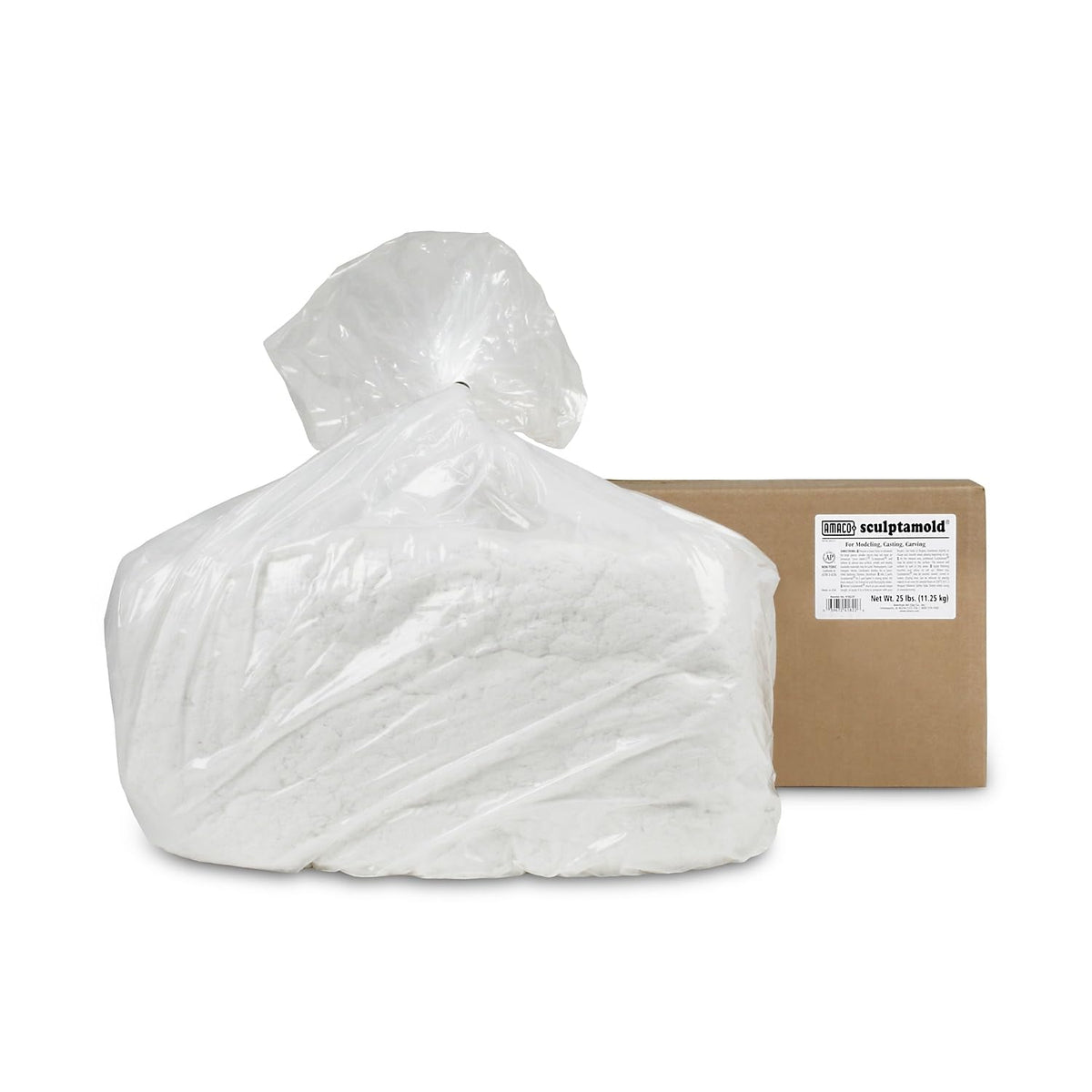 351254 Sculptamold Modeling Compound by AMACO – 25 lb, Calcium Carbonate/Acrylic, White, Model 41822D